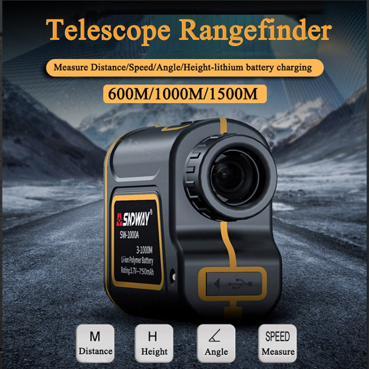 SNDWAY SW1000A Handheld Outdoor Waterproof Telescope Range Finder Distance Measurer, 1000m - free shipping - PMC TechLife - Order now!