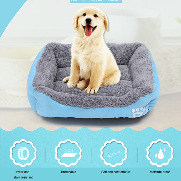 Animal Grain Four Seasons Genuine Warm Pet Dog Kennel Mat, Size: XL, 80��60��16cm(Amber)