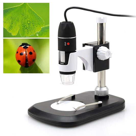 DMS-MDS800 40X-1600X Magnifier 2.0MP Image Sensor USB Digital Microscope with 8 LEDs & Professional Stand - free shipping - PMC Jewellery - Order now!