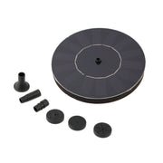 Solar Powered Water Pump Garden Fountain Floating Panel Watering Pond Kit for Waterfalls Water Display Park Pool Decoration Fountain, Diameter: 16cm