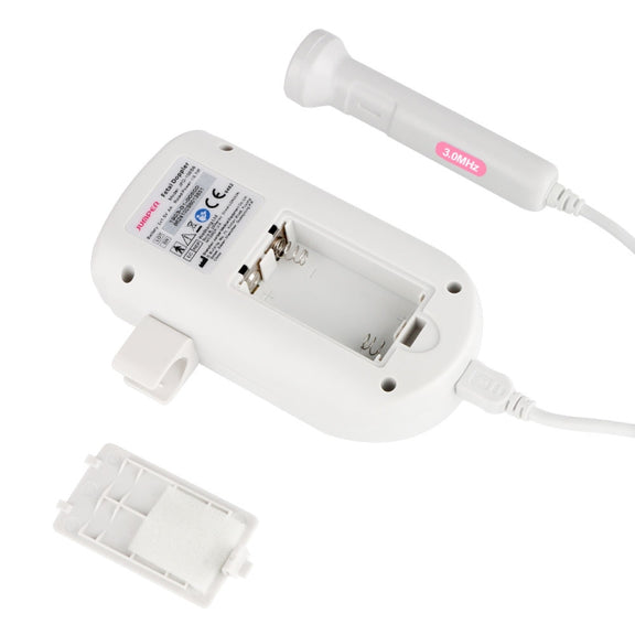 JPD-100S6 I LCD Ultrasonic Scanning Pregnant Women Fetal Stethoscope Monitoring Monitor / Fetus-voice Meter, Complies with IEC60601-1:2006(Pink)
