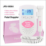 JPD-100S6 I LCD Ultrasonic Scanning Pregnant Women Fetal Stethoscope Monitoring Monitor / Fetus-voice Meter, Complies with IEC60601-1:2006(Pink)