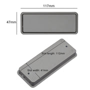 Simple Wardrobe Slotted Scrub Handle Concealed Recessed Drawer Invisible Handle, Hole Distance���96mm (Black)