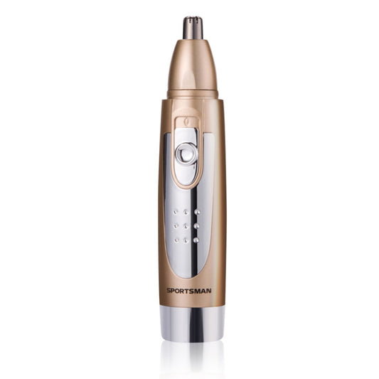 SPORTSMAN Water Proof Battery Power Supply  Male Nose Ear Hair Bullet Shaped Trimmer(Gold) - free shipping - PMC Jewellery - Order now!