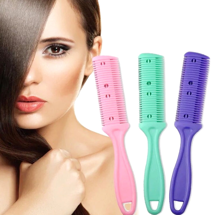 3pcs Hair Tools Double-sided Knife Hair Comb Hair Bangs Trimmer Thinning Device Hair Clipper,  Random Color Delivery - free shipping - PMC TechLife - Order now!