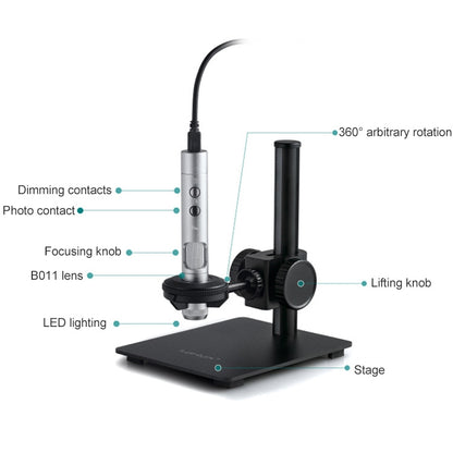 Supereyes B011 HD Digital Electronic Microscope Industrial Mobile Phone Repair Magnifying Glass - free shipping - PMC Jewellery - Order now!