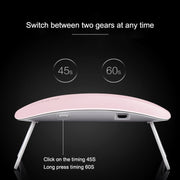 SUN mini 2 6W UV + LED USB Nail Lamp Fingernail Gel Curing Dryer(Pink)