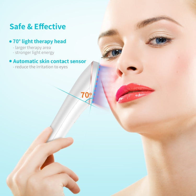 XPREEN XPRE052 Wireless Rechargeable Light Acne Treatment Device Home Acne Clearing Eraser with Blue Light and Red Light(White)