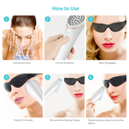 XPREEN XPRE052 Wireless Rechargeable Light Acne Treatment Device Home Acne Clearing Eraser with Blue Light and Red Light(White) - free shipping - PMC Jewellery - Order now!