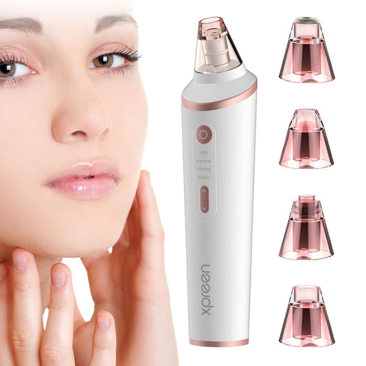 XPREEN XPRE037 Wireless Charging  Multi-function Blackhead Extractor Pore Cleanser with Four Probes & LED Lighting Function(White) - free shipping - PMC Jewellery - Order now!