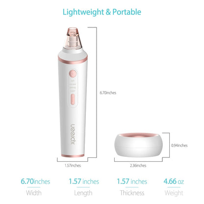 XPREEN XPRE037 Wireless Charging  Multi-function Blackhead Extractor Pore Cleanser with Four Probes & LED Lighting Function(White) - free shipping - PMC Jewellery - Order now!