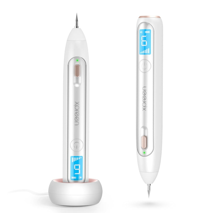XPREEN XPRE051 Professional Wireless Rechargeable Mole Freckle Dark Spots Tattoo Wart Removal Pen Skin Tag Spot Eraser Pro Beauty Sweep Spot Pen Kit With LED Screen & Spotlight(White) - free shipping - PMC Jewellery - Order now!