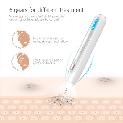 XPREEN XPRE051 Professional Wireless Rechargeable Mole Freckle Dark Spots Tattoo Wart Removal Pen Skin Tag Spot Eraser Pro Beauty Sweep Spot Pen Kit With LED Screen & Spotlight(White) - free shipping - PMC Jewellery - Order now!
