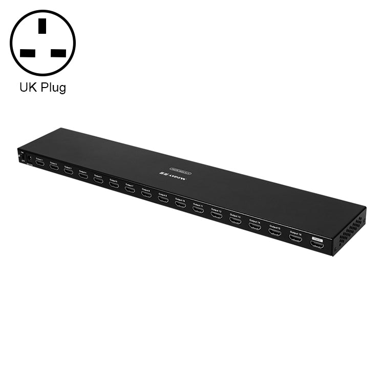 Measy SPH116 1 to 16 4K HDMI 1080P Simultaneous Display Splitter(UK Plug) - free shipping - PMC TechLife - Order now!