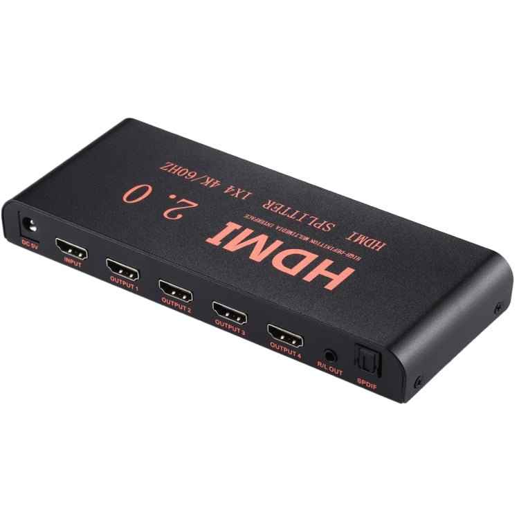 CY-042 1X4 HDMI 2.0 4K/60Hz Splitter, EU Plug - Splitter by PMC TechLife | Online Shopping South Africa | PMC TechLife