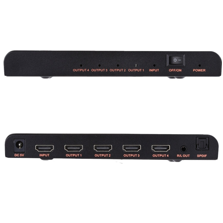 CY-042 1X4 HDMI 2.0 4K/60Hz Splitter, EU Plug - Splitter by PMC TechLife | Online Shopping South Africa | PMC TechLife