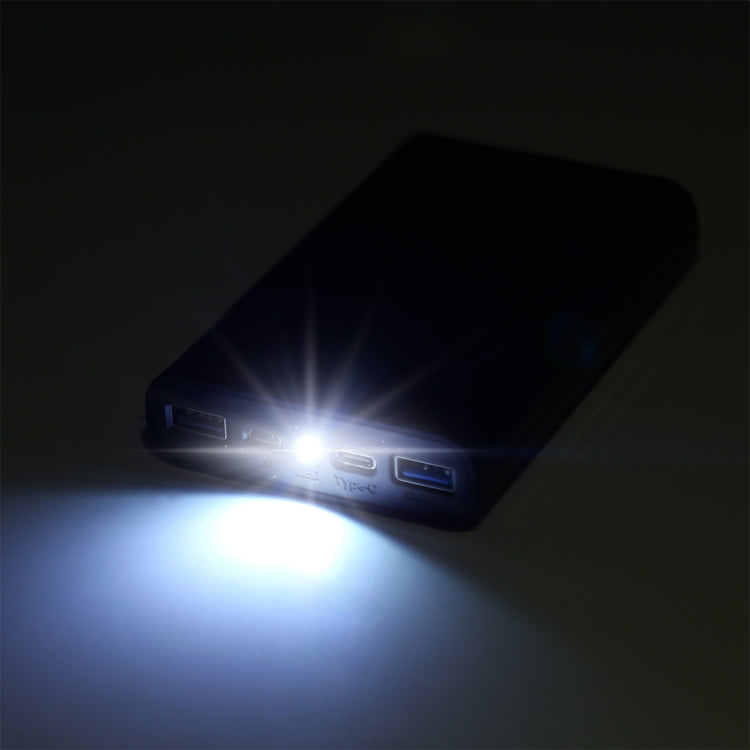 HAWEEL DIY 4x 18650 Battery (Not Included) 12000mAh Dual-way QC Charger Power Bank Shell Box with 2x USB Output & Display,  Support QC 2.0 / QC 3.0 / FCP / SFCP /  AFC / MTK / BC 1.2 / PD(Black) - Power Bank Box by HAWEEL | Online Shopping South Africa | PMC TechLife | Buy Now Pay Later Mobicred