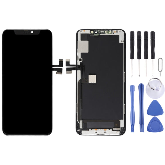 GX OLED LCD Screen for iPhone 11 Pro Max Digitizer Full Assembly with Frame(Black)