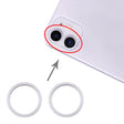 2 PCS Rear Camera Glass Lens Metal Protector Hoop Ring for iPhone 11(Silver) - free shipping - PMC TechLife - Order now!