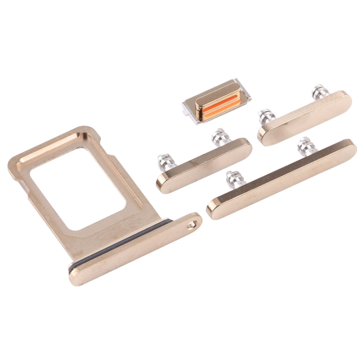 SIM Card Tray + SIM Card Tray + Side Keys for iPhone 12 Pro(Gold) - Metal Parts by PMC TechLife | Online Shopping South Africa | PMC TechLife
