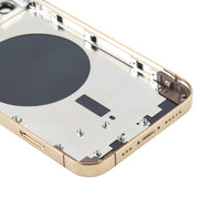 Back Housing Cover with SIM Card Tray & Side  Keys & Camera Lens for iPhone 12 Pro(Gold)