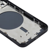 Back Housing Cover with SIM Card Tray & Side  Keys & Camera Lens for iPhone 12(Black)