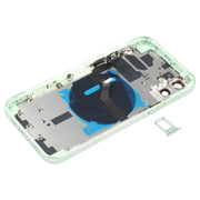 Battery Back Cover (with Side Keys & Card Tray & Power + Volume Flex Cable & Wireless Charging Module) for iPhone 12(Green)