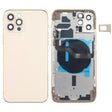 Battery Back Cover (with Side Keys & Card Tray & Power + Volume Flex Cable & Wireless Charging Module) for iPhone 12 Pro(Gold) - Back Cover by PMC TechLife | Online Shopping South Africa | PMC TechLife