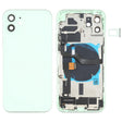 Battery Back Cover Assembly (with Side Keys & Speaker Ringer Buzzer & Motor & Camera Lens & Card Tray & Power Button + Volume Button + Charging Port & Wireless Charging Module) for iPhone 12(Green) - Back Cover by PMC TechLife | Online Shopping South Africa | PMC TechLife