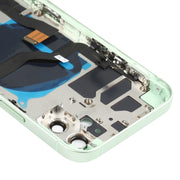 Battery Back Cover Assembly (with Side Keys & Speaker Ringer Buzzer & Motor & Camera Lens & Card Tray & Power Button + Volume Button + Charging Port & Wireless Charging Module) for iPhone 12(Green)