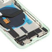 Battery Back Cover Assembly (with Side Keys & Speaker Ringer Buzzer & Motor & Camera Lens & Card Tray & Power Button + Volume Button + Charging Port & Wireless Charging Module) for iPhone 12(Green)