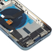 Battery Back Cover Assembly (with Side Keys & Speaker Ringer Buzzer & Motor & Camera Lens & Card Tray & Power Button + Volume Button + Charging Port & Wireless Charging Module) for iPhone 12 Pro(Blue)