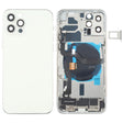 Battery Back Cover Assembly (with Side Keys & Speaker Ringer Buzzer & Motor & Camera Lens & Card Tray & Power Button + Volume Button + Charging Port & Wireless Charging Module) for iPhone 12 Pro(White) - Back Cover by PMC TechLife | Online Shopping South Africa | PMC TechLife