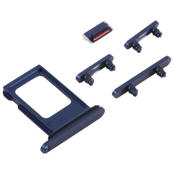 SIM Card Tray + SIM Card Tray + Side Keys for iPhone 13(Blue)
