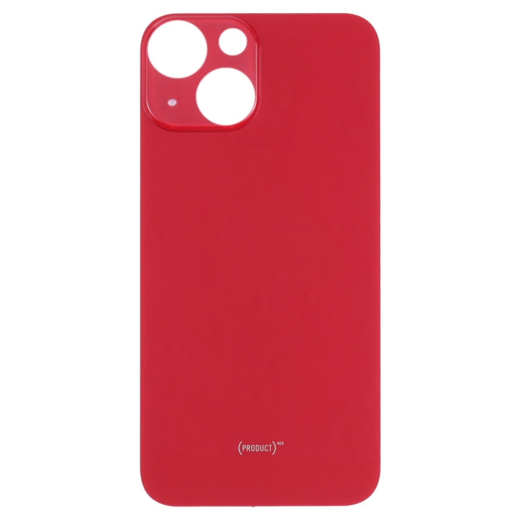 Easy Replacement Big Camera Hole Glass Back Battery Cover for iPhone 13 mini(Red) - Back Cover by PMC TechLife | Online Shopping South Africa | PMC TechLife | Buy Now Pay Later Mobicred