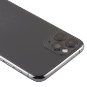 Battery Back Cover (with Side Keys & Card Tray & Power + Volume Flex Cable & Wireless Charging Module) for iPhone 11 Pro Max(Black)