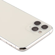 Battery Back Cover (with Side Keys & Card Tray & Power + Volume Flex Cable & Wireless Charging Module) for iPhone 11 Pro Max(Silver)
