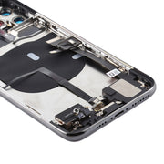 Battery Back Cover Assembly (with Side Keys & Power Button + Volume Button Flex Cable & Wireless Charging Module & Motor & Charging Port & Speaker Ringer Buzzer & Card Tray & Camera Lens Cover) for iPhone 11 Pro(Green)
