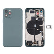 Battery Back Cover Assembly (with Side Keys & Power Button + Volume Button Flex Cable & Wireless Charging Module & Motor & Charging Port & Speaker Ringer Buzzer & Card Tray & Camera Lens Cover) for iPhone 11 Pro Max(Green) - Back Cover by PMC TechLife | Online Shopping South Africa | PMC TechLife