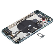 Battery Back Cover Assembly (with Side Keys & Power Button + Volume Button Flex Cable & Wireless Charging Module & Motor & Charging Port & Speaker Ringer Buzzer & Card Tray & Camera Lens Cover) for iPhone 11 Pro Max(Green)