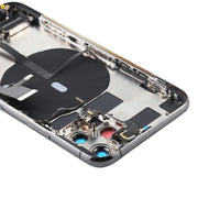 Battery Back Cover Assembly (with Side Keys & Power Button + Volume Button Flex Cable & Wireless Charging Module & Motor & Charging Port & Speaker Ringer Buzzer & Card Tray & Camera Lens Cover) for iPhone 11 Pro Max(Grey)