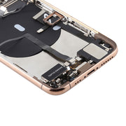 Battery Back Cover Assembly (with Side Keys & Power Button + Volume Button Flex Cable & Wireless Charging Module & Motor & Charging Port & Speaker Ringer Buzzer & Card Tray & Camera Lens Cover) for iPhone 11 Pro Max(Gold)