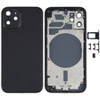 Back Housing Cover with SIM Card Tray & Side  Keys & Camera Lens for iPhone 12 mini(Black) - free shipping - PMC TechLife - Order now!