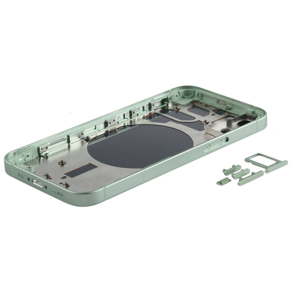 Back Housing Cover with SIM Card Tray & Side  Keys & Camera Lens for iPhone 12 mini(Green)