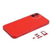 Back Housing Cover with SIM Card Tray & Side  Keys & Camera Lens for iPhone 12 mini(Red)