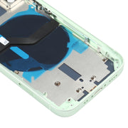 Battery Back Cover (with Side Keys & Card Tray & Power + Volume Flex Cable & Wireless Charging Module) for iPhone 12 Mini(Green)