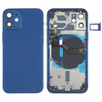 Battery Back Cover (with Side Keys & Card Tray & Power + Volume Flex Cable & Wireless Charging Module) for iPhone 12 Mini(Blue) - Back Cover by PMC TechLife | Online Shopping South Africa | PMC TechLife | Buy Now Pay Later Mobicred