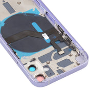 Battery Back Cover (with Side Keys & Card Tray & Power + Volume Flex Cable & Wireless Charging Module) for iPhone 12 Mini(Purple)