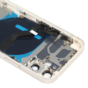 Battery Back Cover (with Side Keys & Card Tray & Power + Volume Flex Cable & Wireless Charging Module) for iPhone 12 Mini(White)