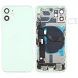 Battery Back Cover Assembly (with Side Keys & Speaker Ringer Buzzer & Motor & Camera Lens & Card Tray & Power Button + Volume Button + Charging Port & Wireless Charging Module) for iPhone 12 Mini(Green) - Back Cover by PMC TechLife | Online Shopping South Africa | PMC TechLife | Buy Now Pay Later Mobicred